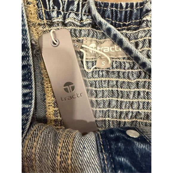 NWT Tractr Denim Corset Top Size Small - Picture 11 of 11